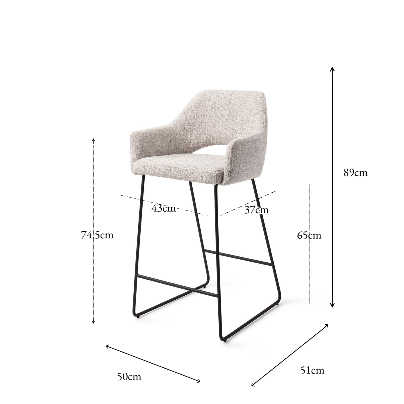 Yanai Bare Chair Taube