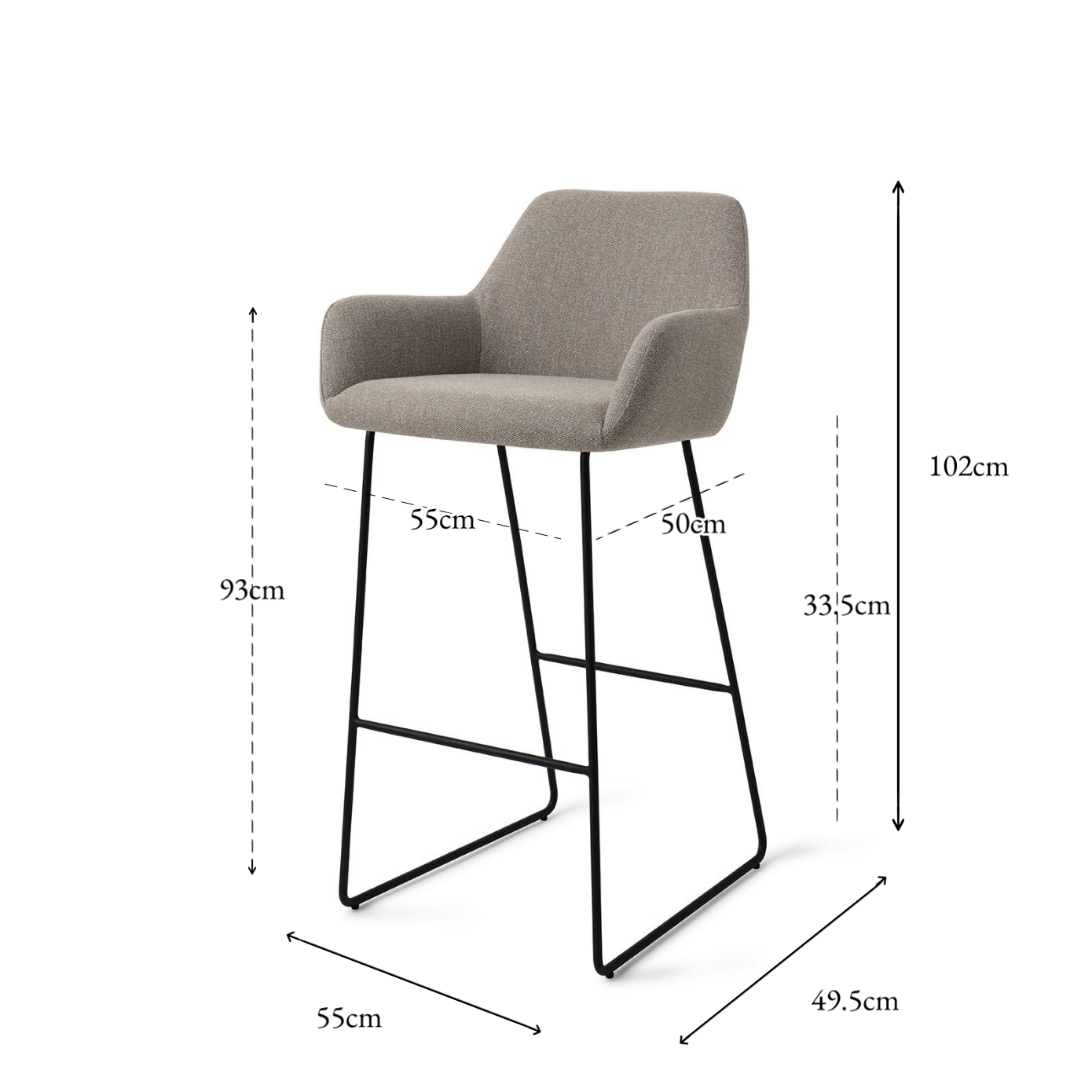 Hiroo Bar Stuhl Nebel Fusion