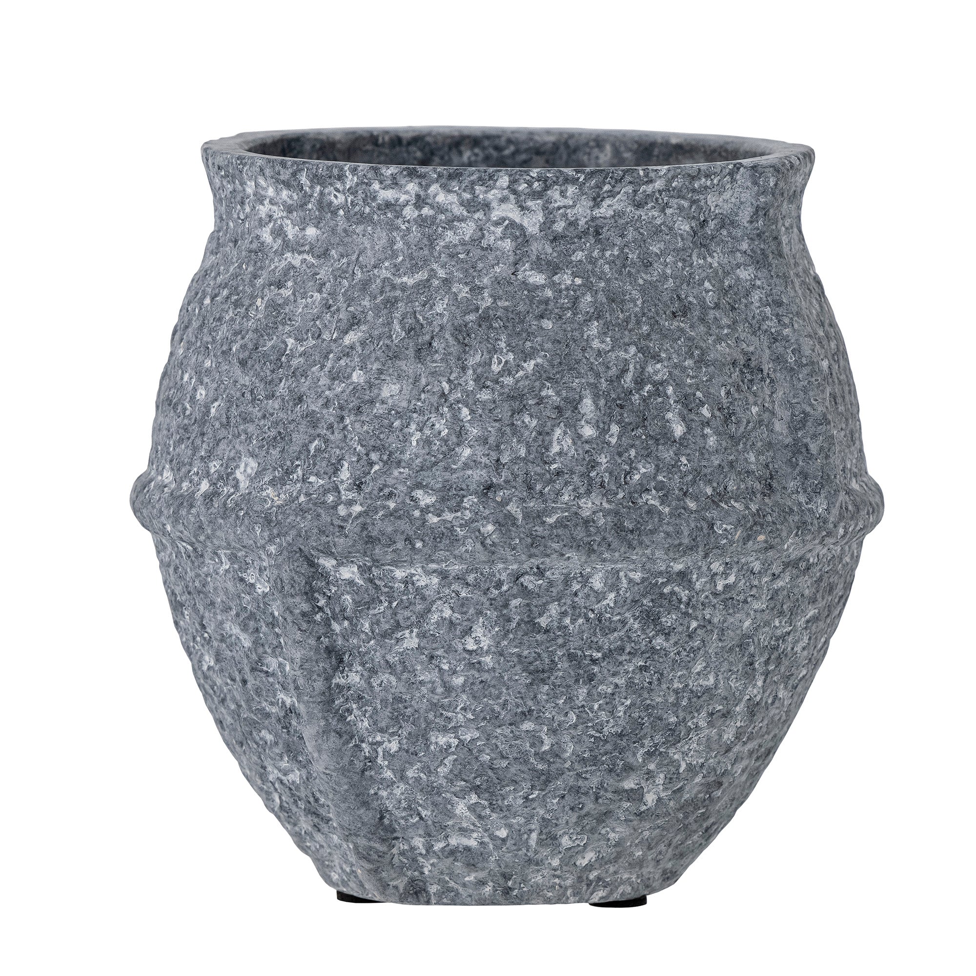 Walle Vase, Grau, Keramik