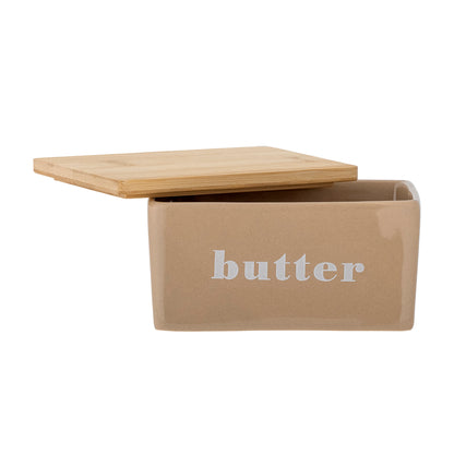 Hanyu Butter Box, braun, Steinzeug