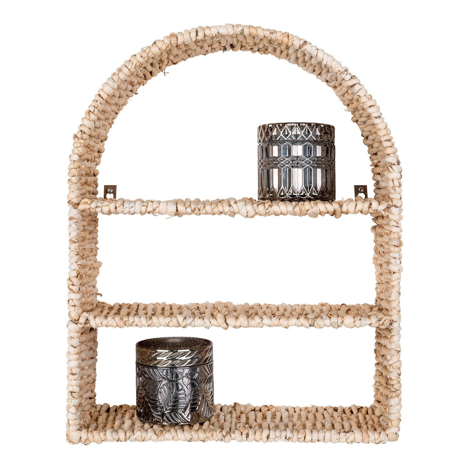 Namur -Regal - Regal, gebogenes Rattan -Design 36x12x45 cm