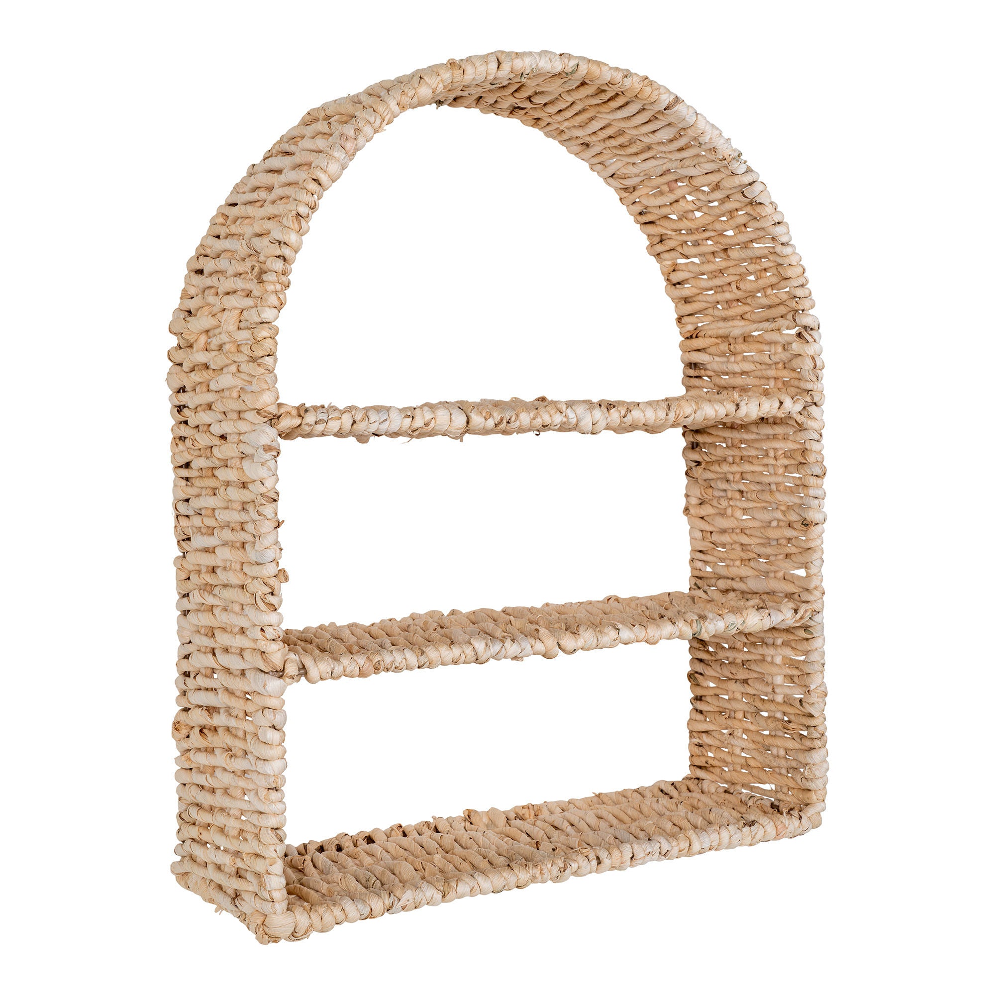 Namur -Regal - Regal, gebogenes Rattan -Design 36x12x45 cm