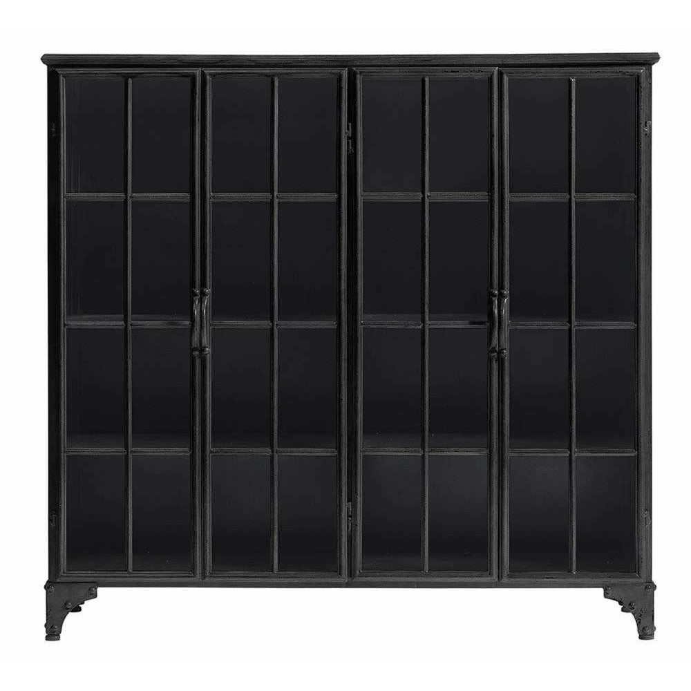 Nordal Downtown Displinet Cabinet in Eisen - 114x120 - Schwarz