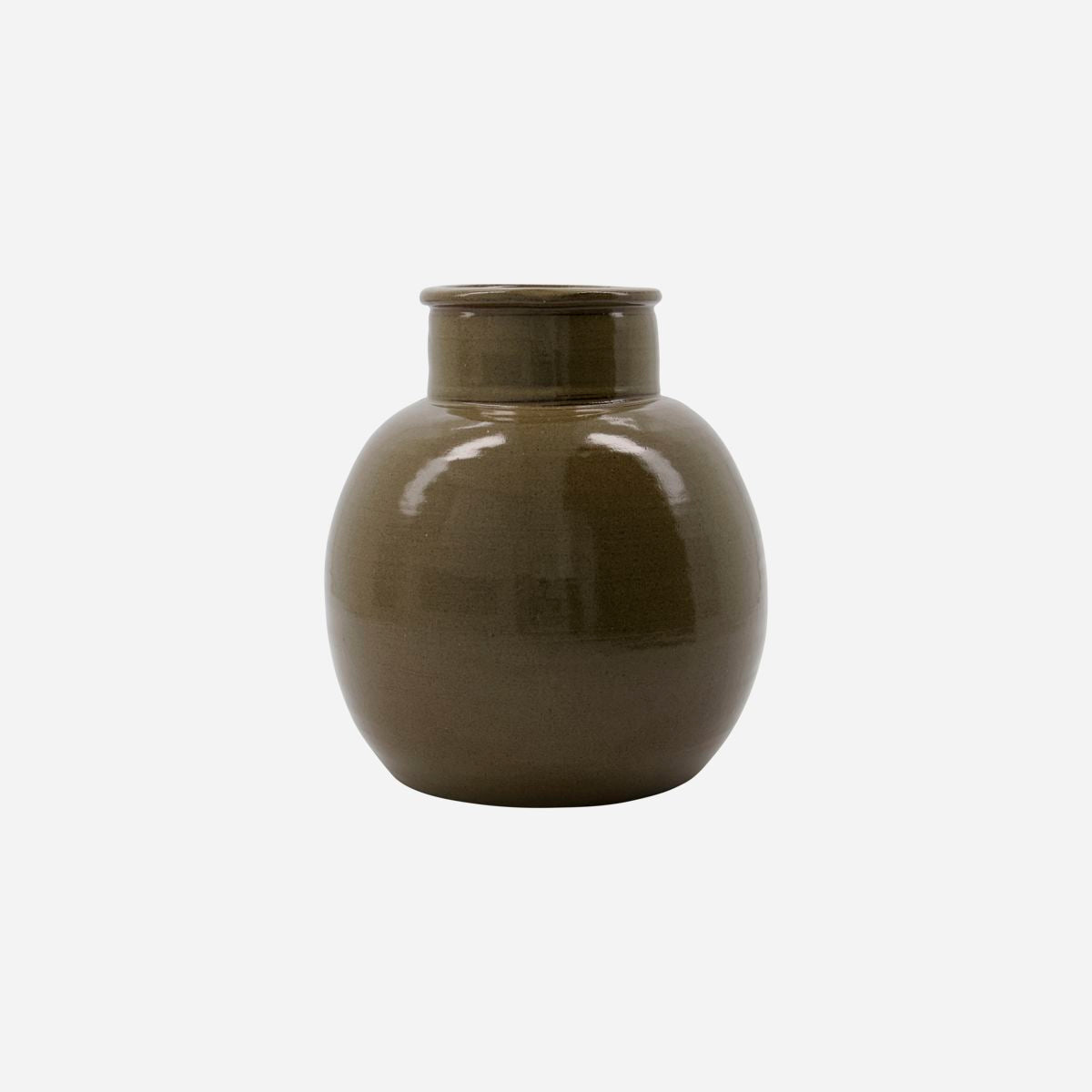 House Doctor-Vase, Aju, Grøn-h: 21 cm, dia: 21 cm - House Doctor - DesignGaragen.dk