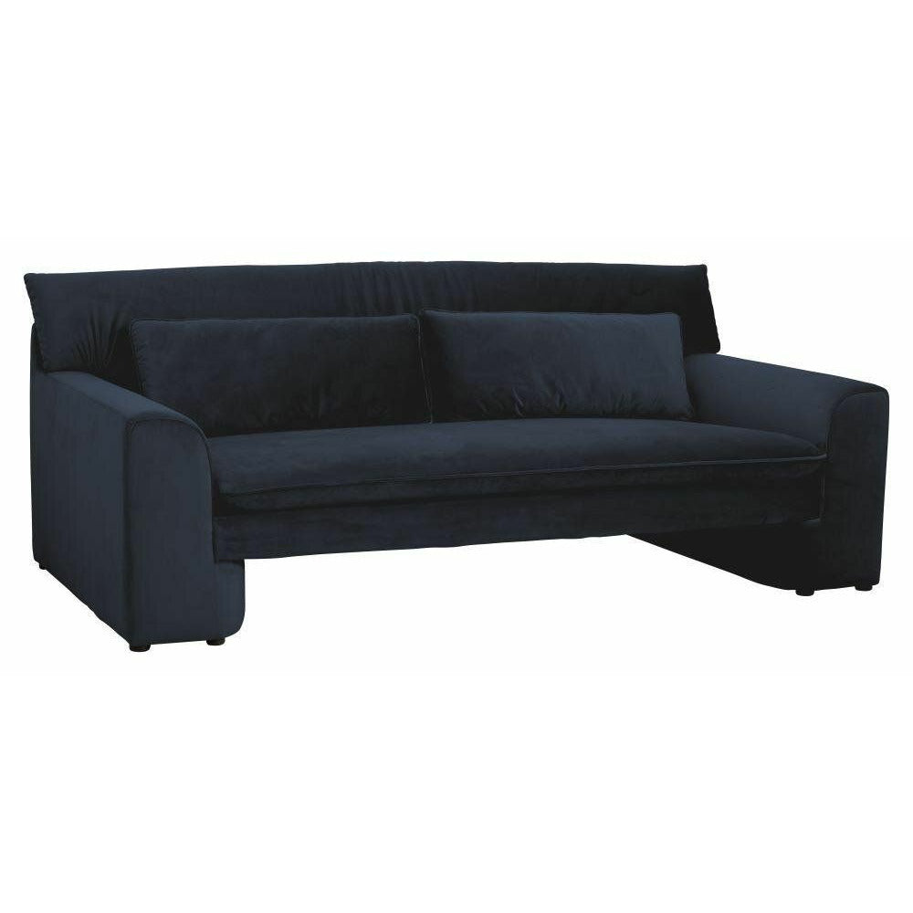 Nordal GEO Sofa mit Veloursbezug - L215 cm - dunkelblau