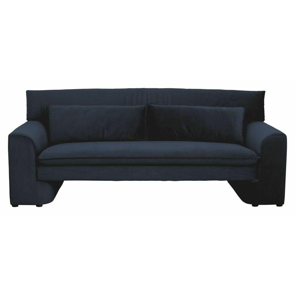 Nordal GEO Sofa mit Veloursbezug - L215 cm - dunkelblau