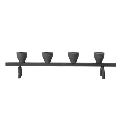 Bloomingville Jerome Candlestick, Schwarz, Metall