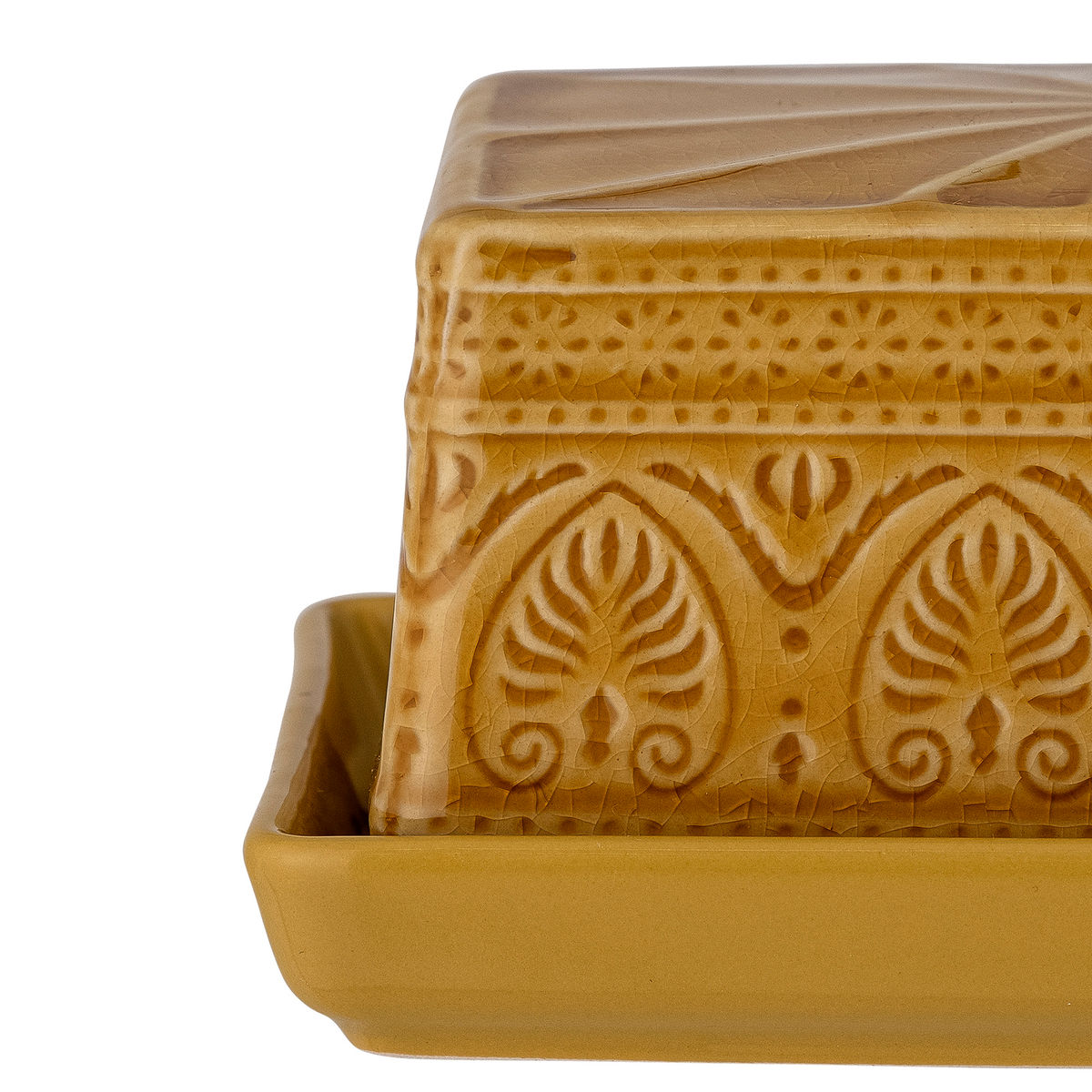 Bloomingville Rani Butter Box, Gelb, Steinzeug