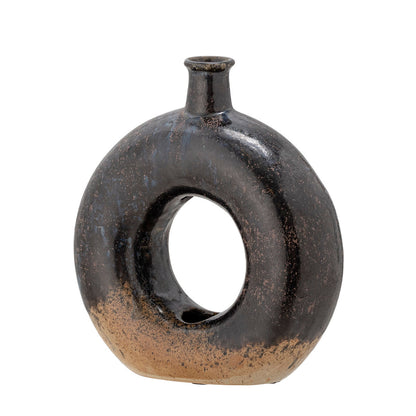 Bloomingville Baldvin Deko Vase, Brown, Steinzeug