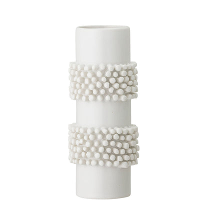 Bloomingville Barrit Vase, weiß, Steinzeug