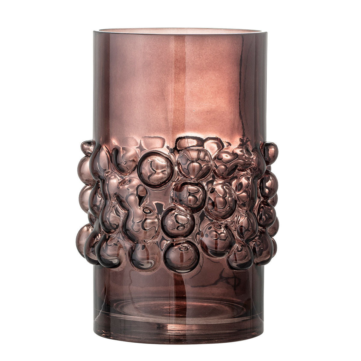 Bloomingville Bendie Vase, braun, Glas