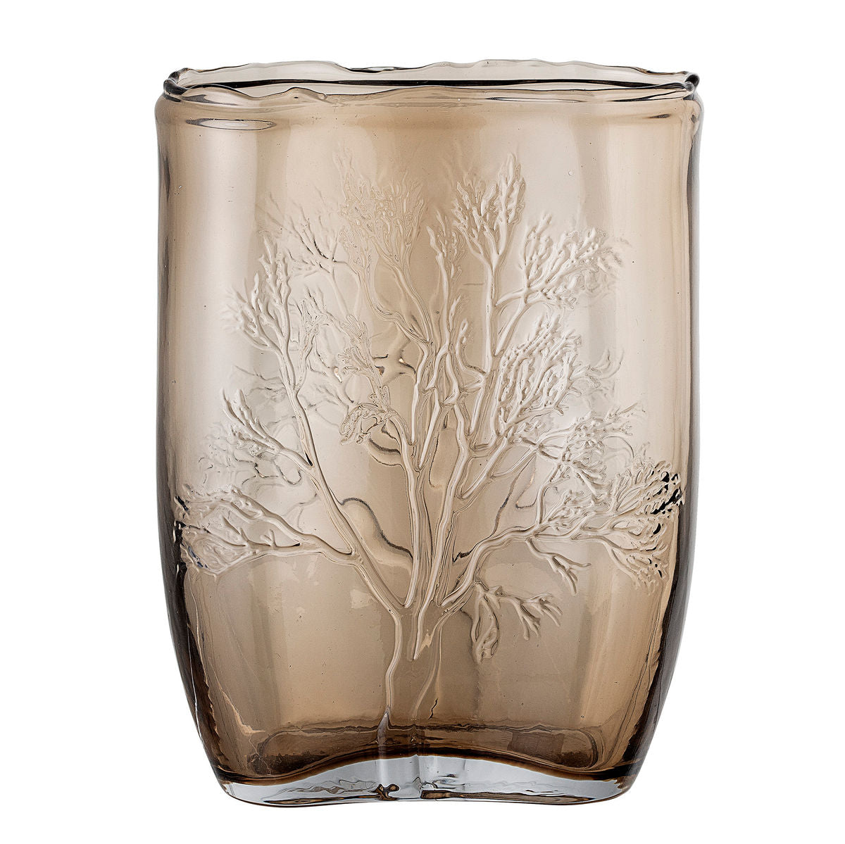 Bloomingville Jara Vase, braun, Glas