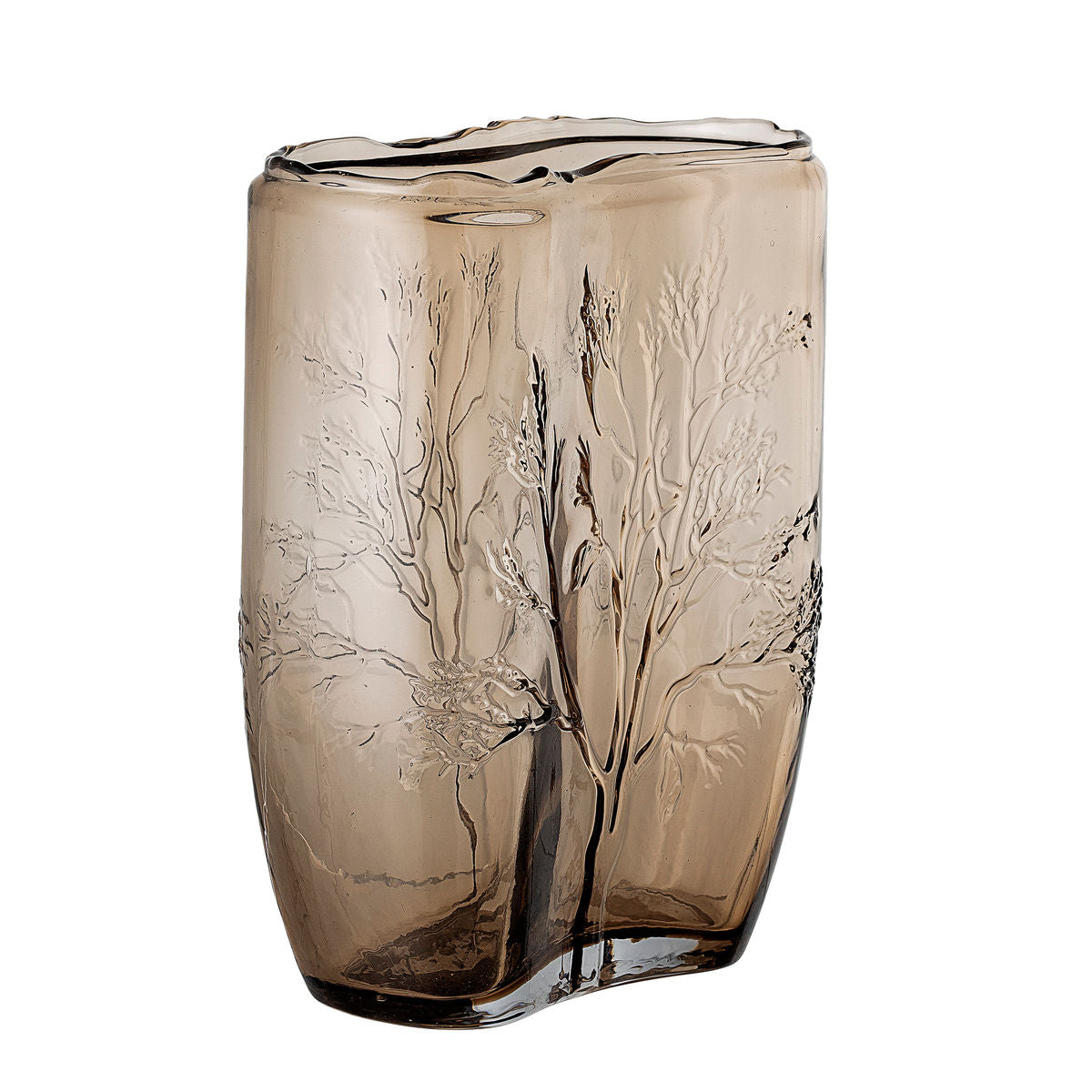 Bloomingville Jara Vase, braun, Glas