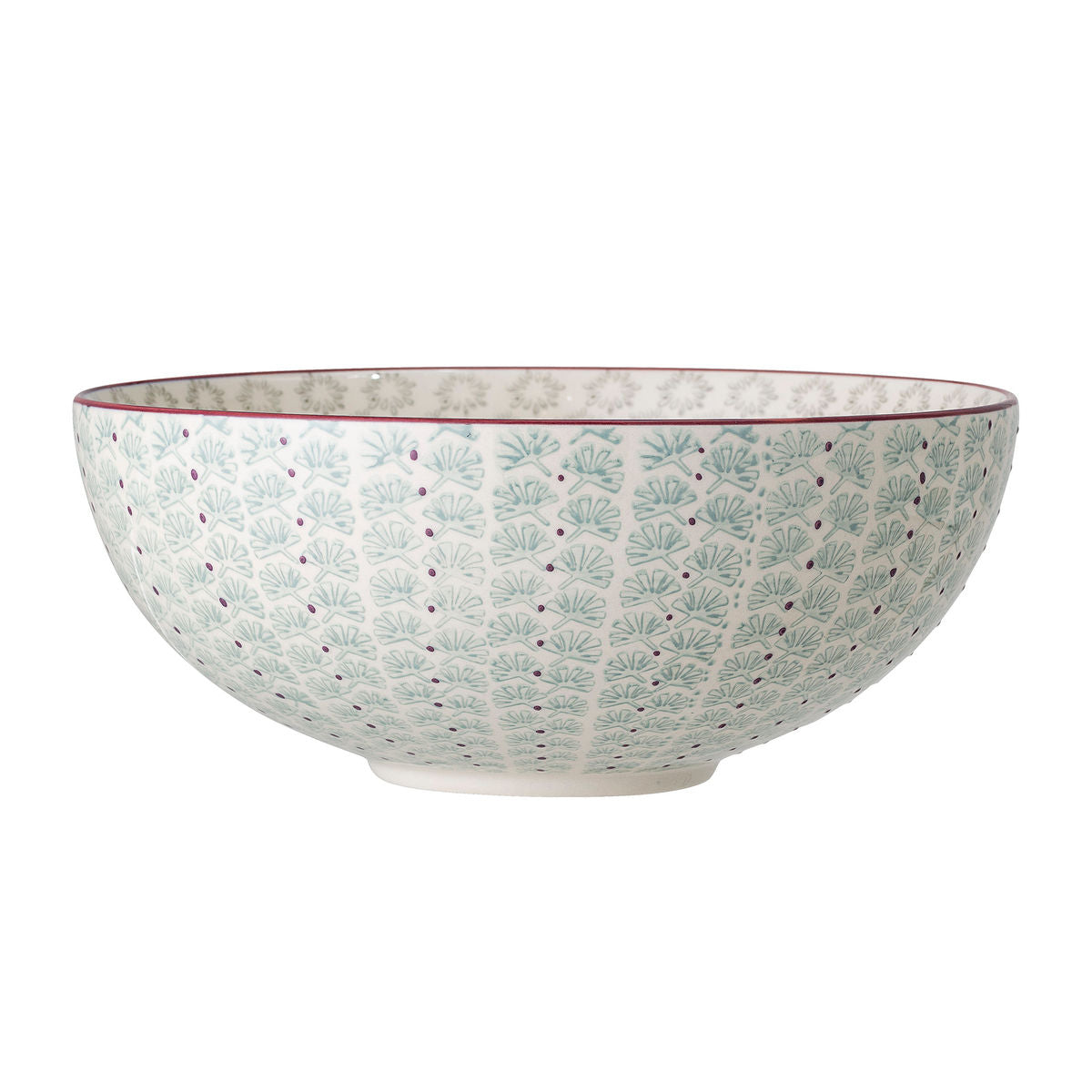 Bloomingville Maya Serving Bowl, Grün, Steinzeug