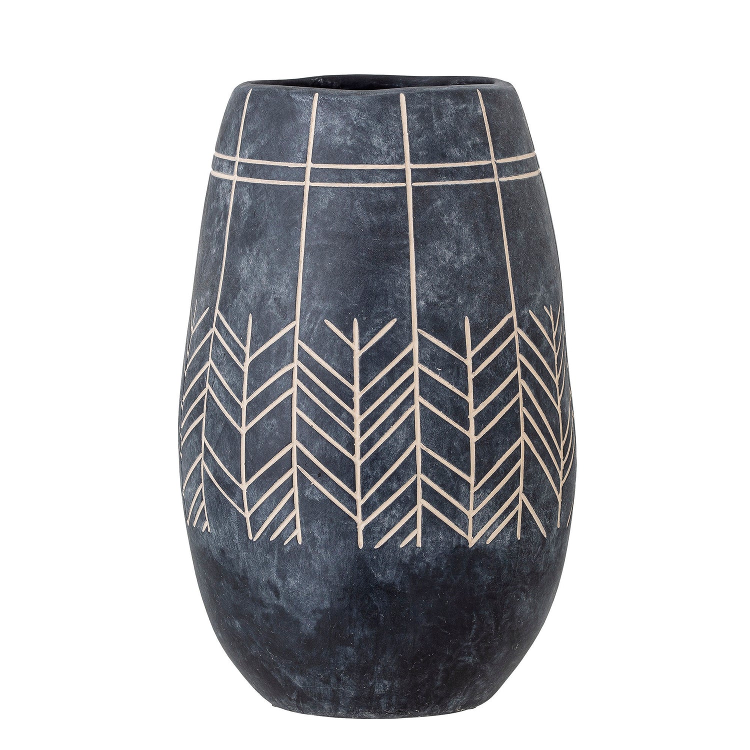 Bloomingville Mahi Deco Vase, Sort, Keramik - Bloomingville - DesignGaragen.dk