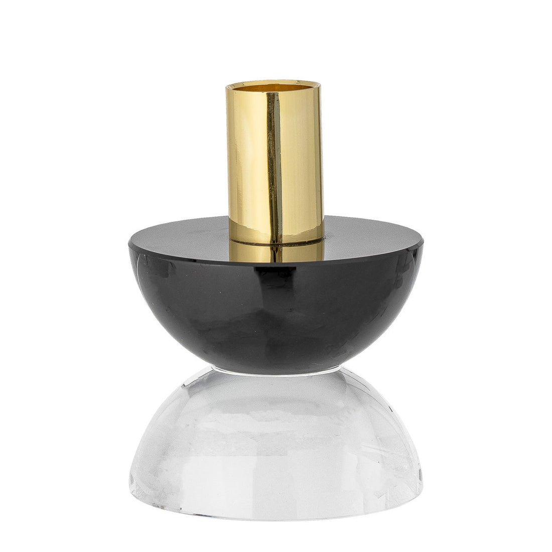 Bloomingville Etel Candlestick, Schwarz, Glas