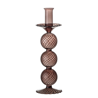 Bloomingville daq Candlestick, lila, Glas