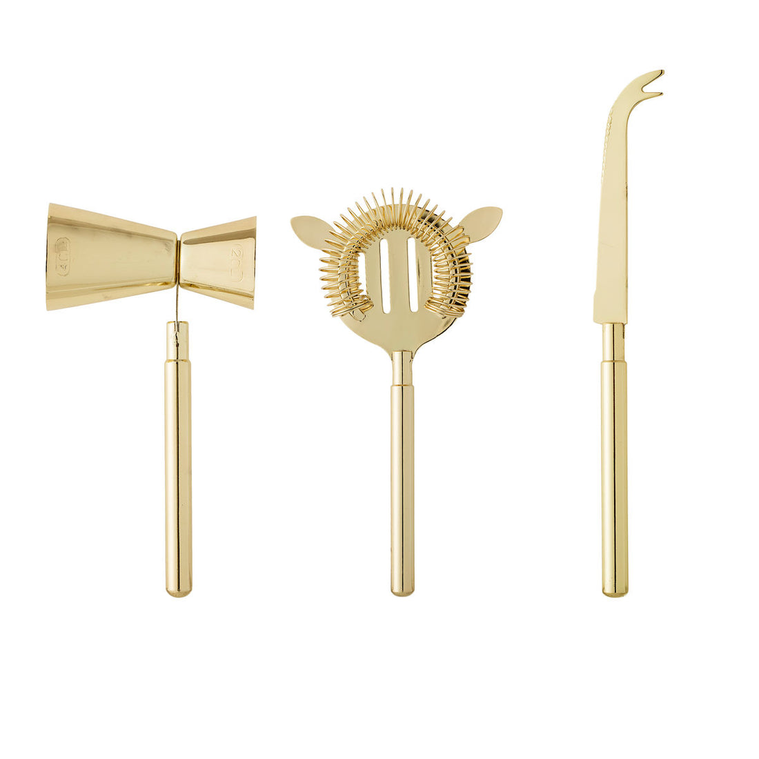 Bloomingville Cocktail Bar Set, Gold, Edelstahl