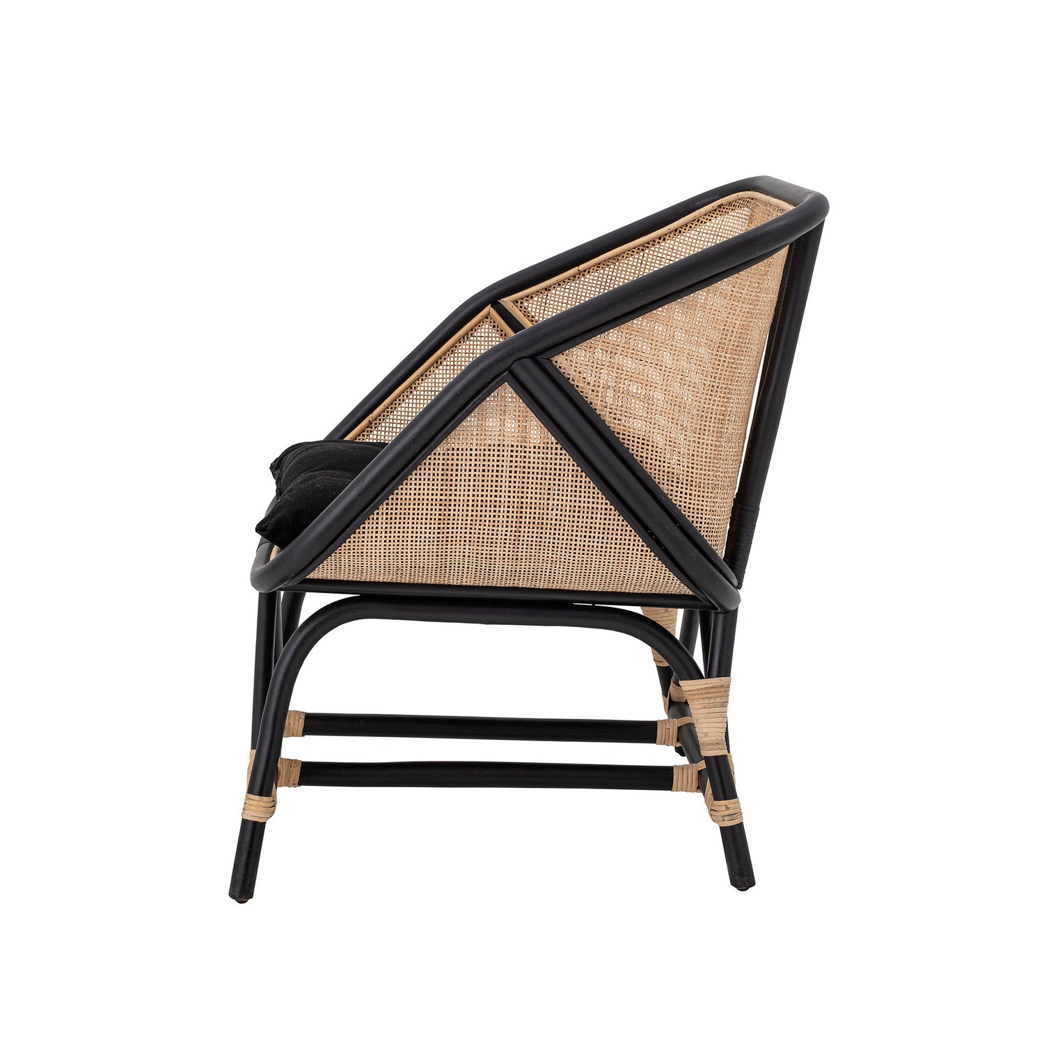 Bloomingville Loue Lounge Stol, Sort, Rattan - Bloomingville - DesignGaragen.dk