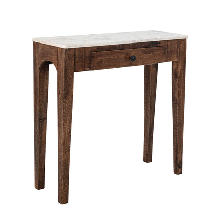 Kreative Kollektion Hauge Side Table, Brown, Marmor