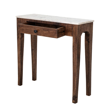 Kreative Kollektion Hauge Side Table, Brown, Marmor