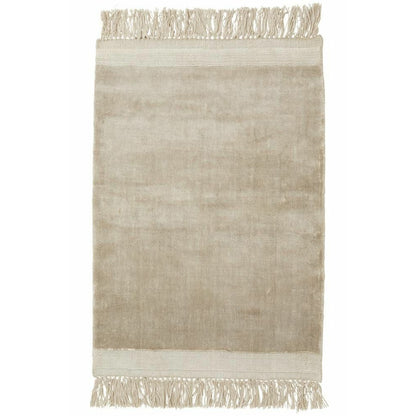 Nordal FILUCA glänzender Teppich mit Fransen - 160x240 - beige