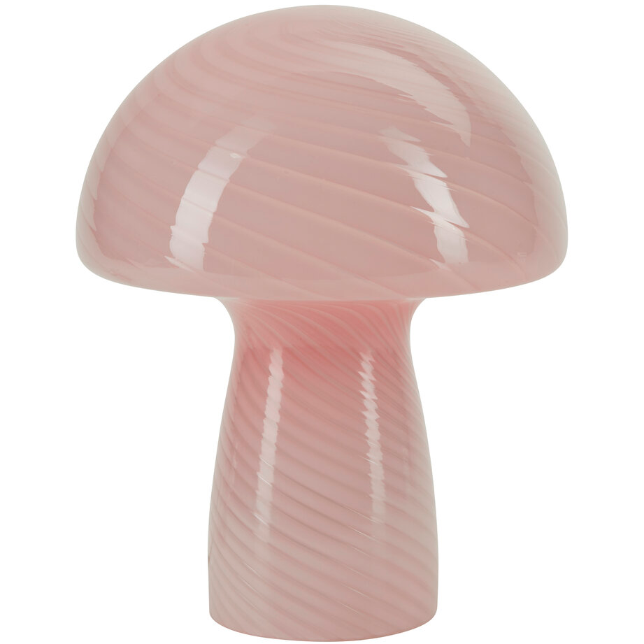 Bahne - Pilzlampe / Pilztischlampe, Pink - H23 cm.