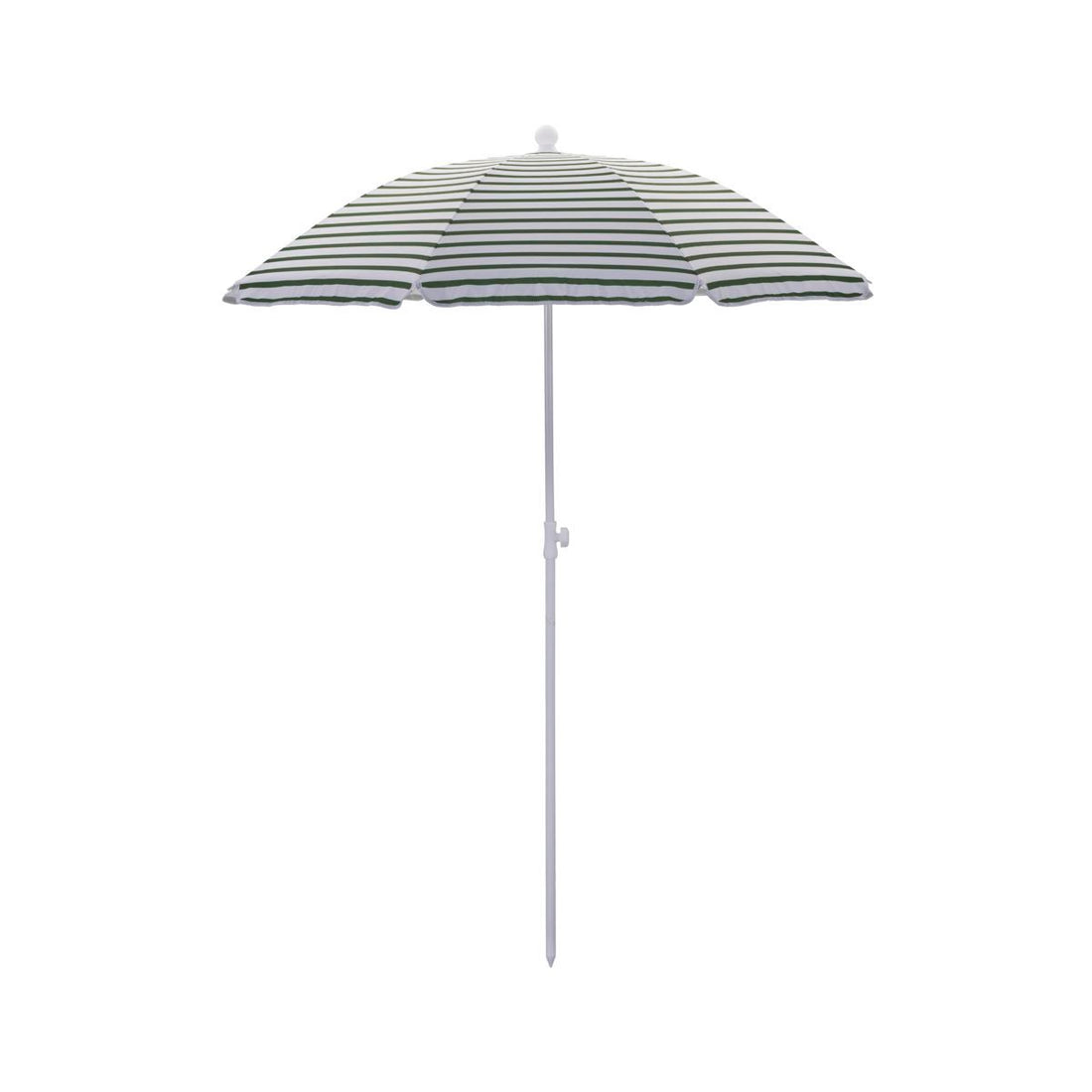 Strand/Garten Parasol, Hdoktogon, grün/weiß