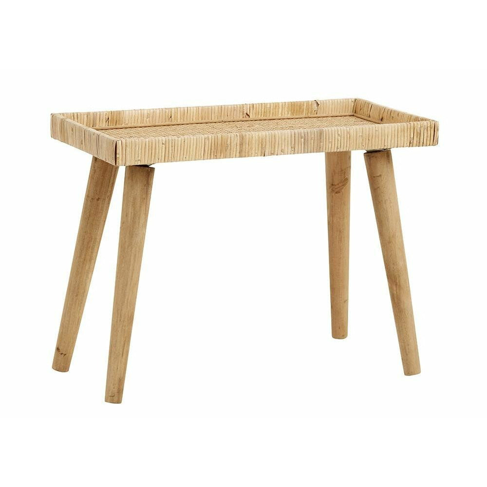 Nordal RIVA Tisch aus Rattan - 60x29 cm - natur