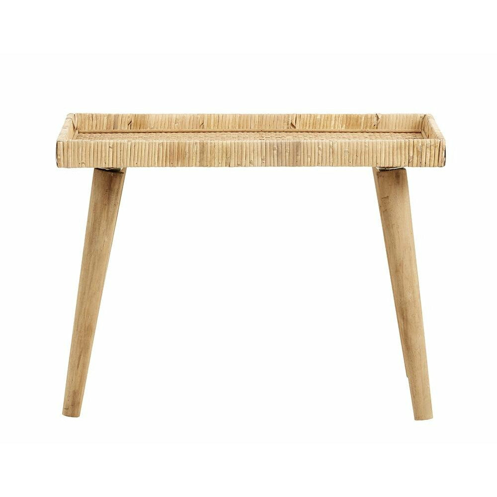 Nordal RIVA Tisch aus Rattan - 60x29 cm - natur