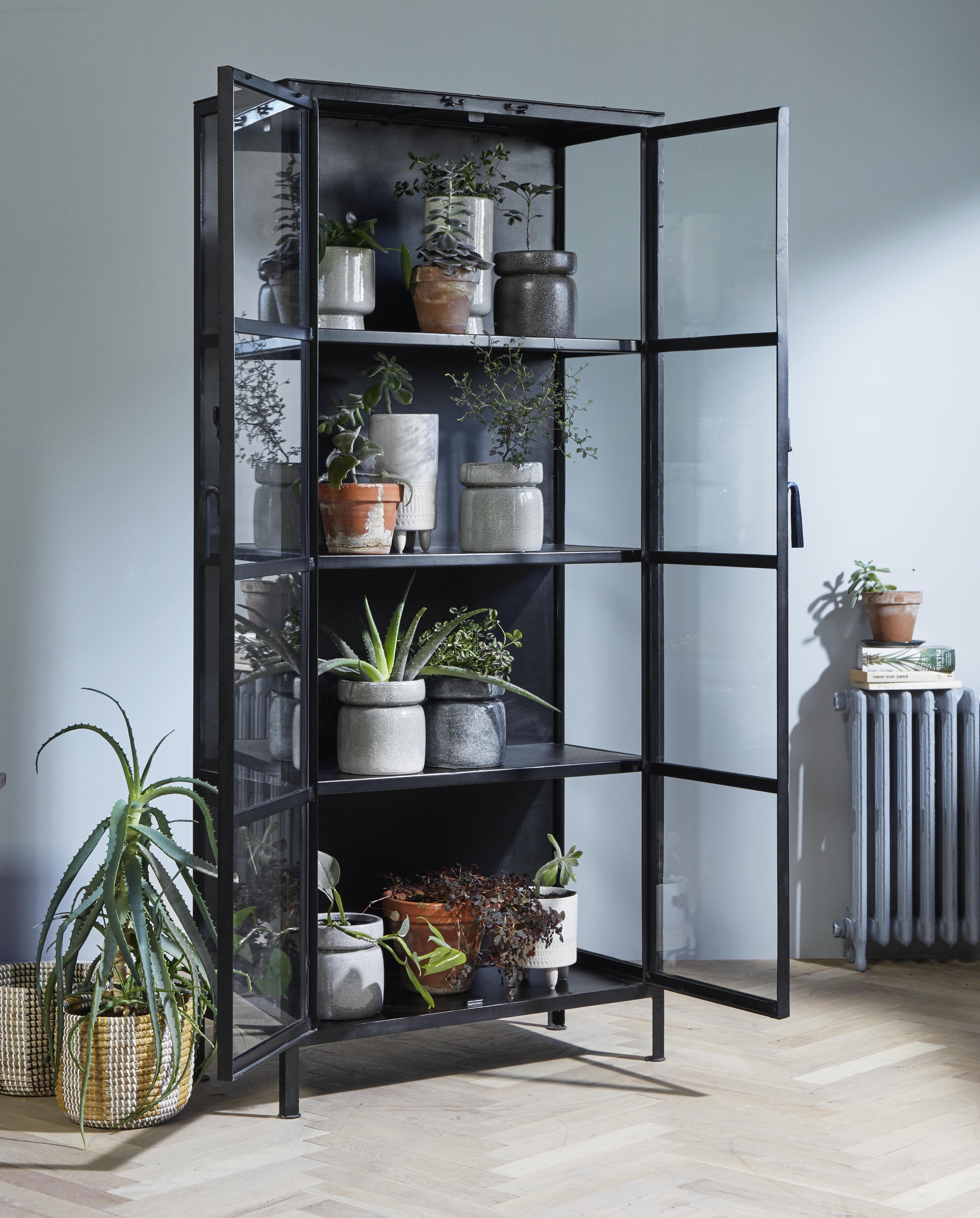 Nordal A/S Phoenix Black Cabinet, 2 Türen, klein