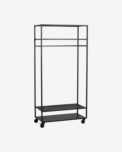 Nordal A/S Alta Eisengarderobe Rack, schwarz