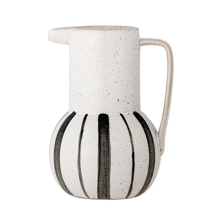 Bloomingville Marita Pitcher, Schwarz, Steinzeug