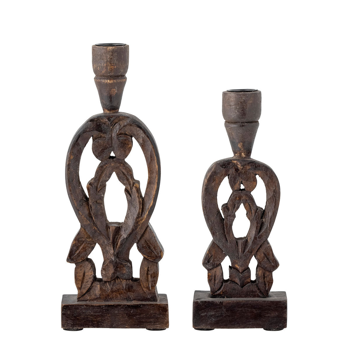 Kreative Kollektion Bernie Candlestick, Brown, Mango