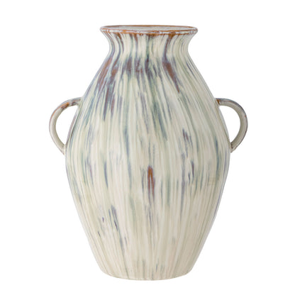 Bloomingville Sanella Vase, Grün, Steinzeug