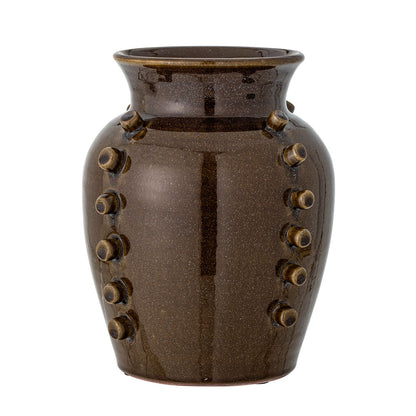 Deko Vase, Brown, Terrakotta von Kreative Collection Hazi