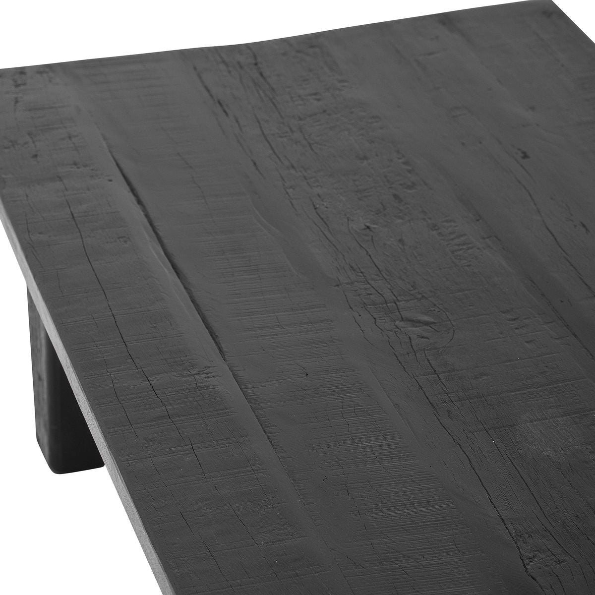 Bloomingville Riber Couchtisch, schwarz, recyceltes Holz