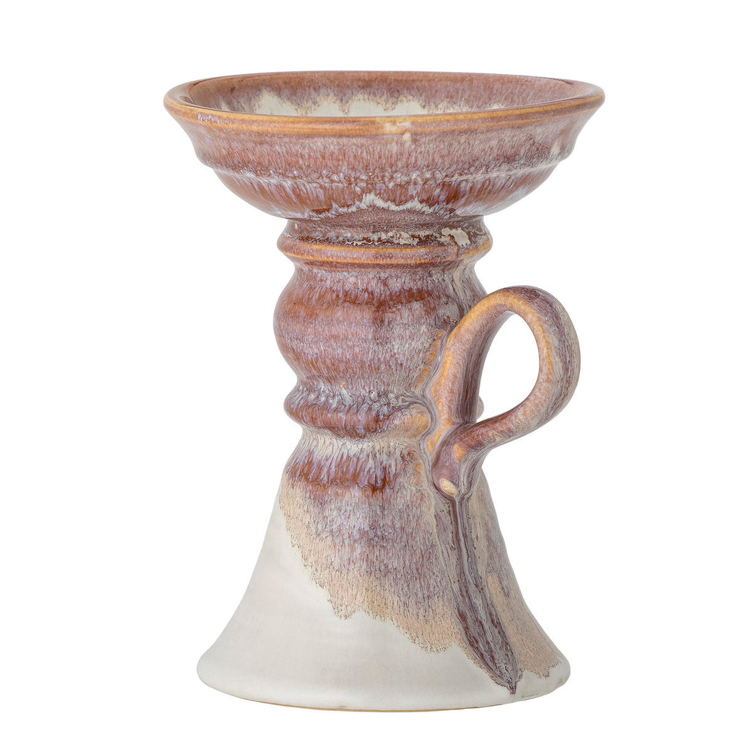 Bloomingville Soreyah Candlestick, Pink, Steinzeug