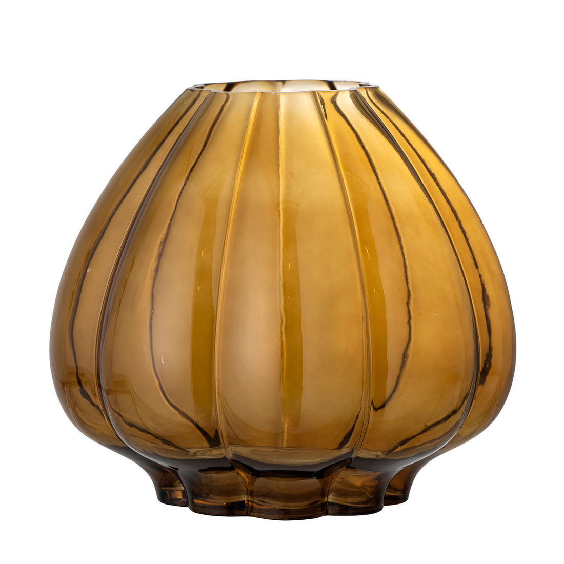 Kreative Kollektion Lezanne Vase, Brown, Glas