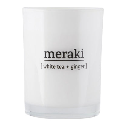 Meraki Meraki Duftlys, White tea &amp; ginger - DesignGaragen.dk.