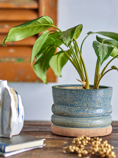 Kreative Kollektion Maizun Herbal Topfhörungen, Blau, Terrakotta