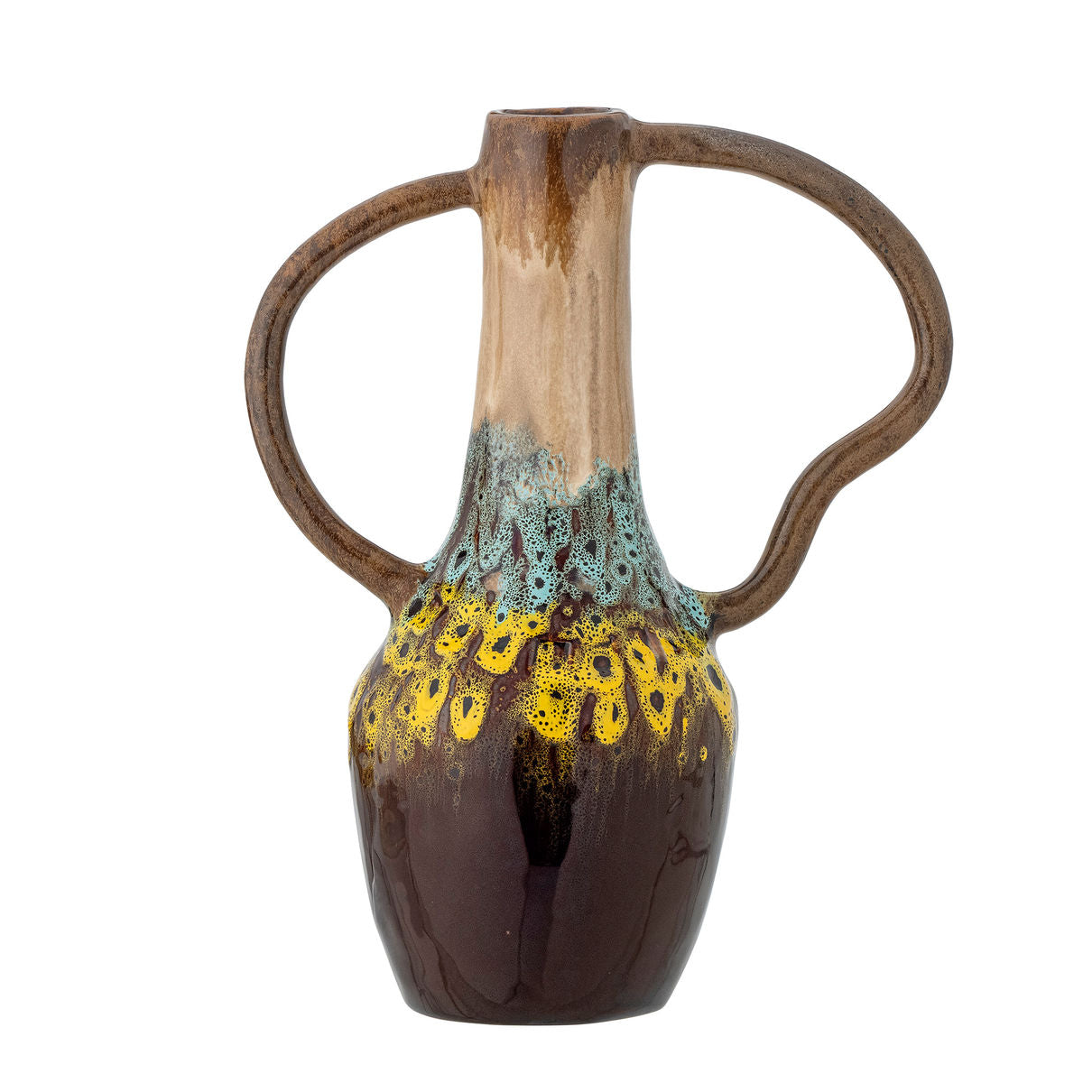 Kreative Kollektion Mahnoor Vase, Brown, Steinzeug