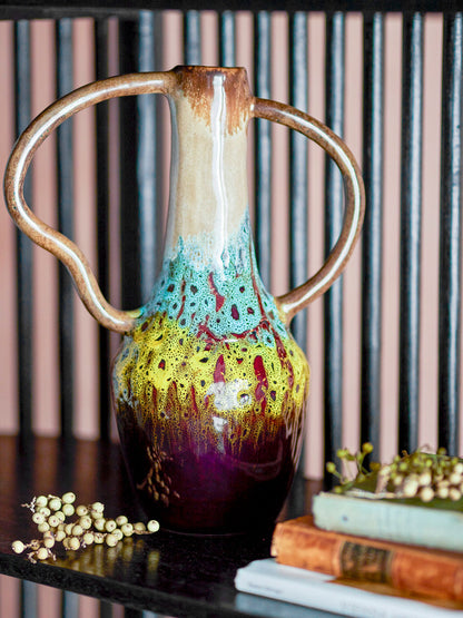 Kreative Kollektion Mahnoor Vase, Brown, Steinzeug