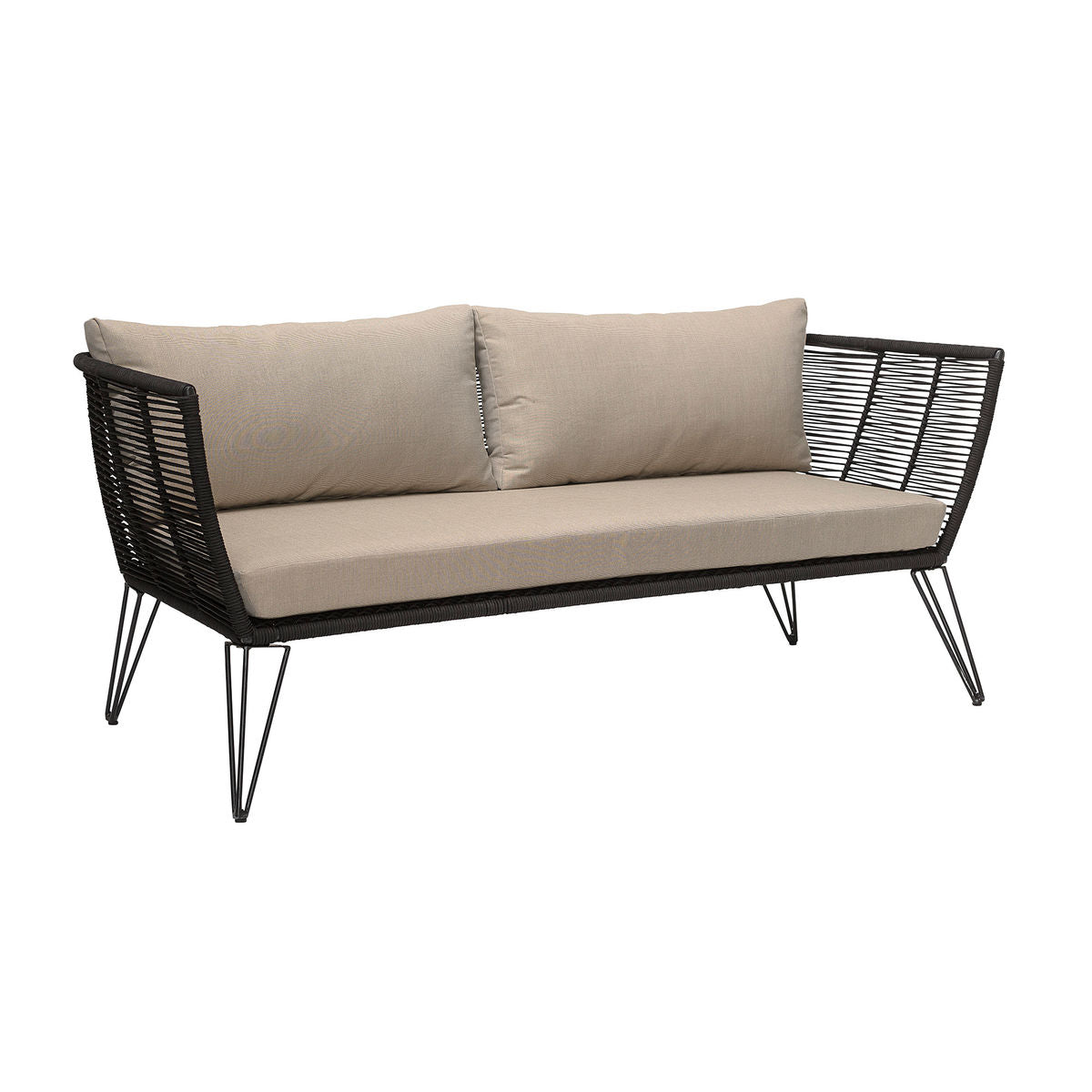 Bloomingville Mundo Sofa, Schwarz, Metall