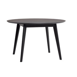 Hübsch - Stay Spisebord Rund Sort med laminattop ø120xh76cm - Hübsch - DesignGaragen.dk