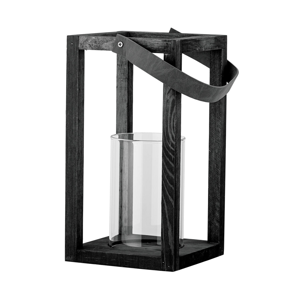 Bloomingville Lyra Lantern mit Glas, schwarz, Mann