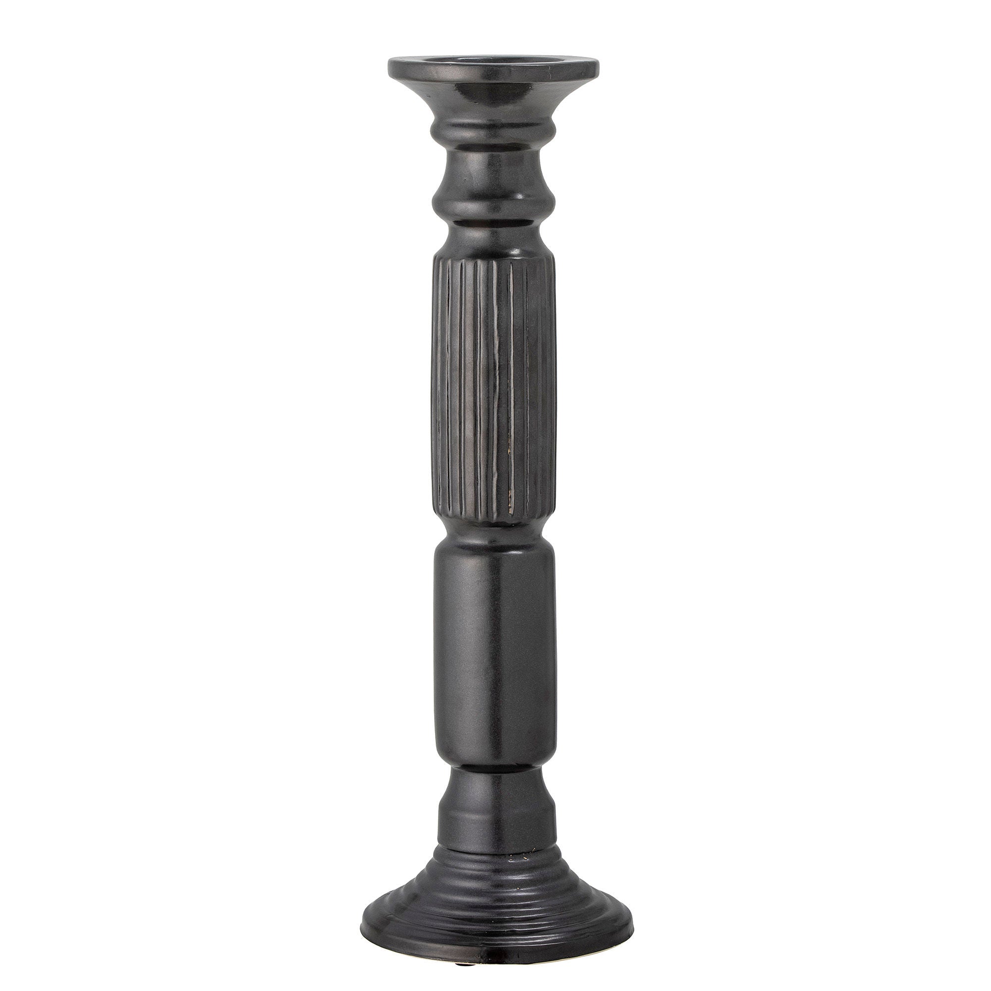 Bloomingville Millas Candlestick, Sorte, Keramik