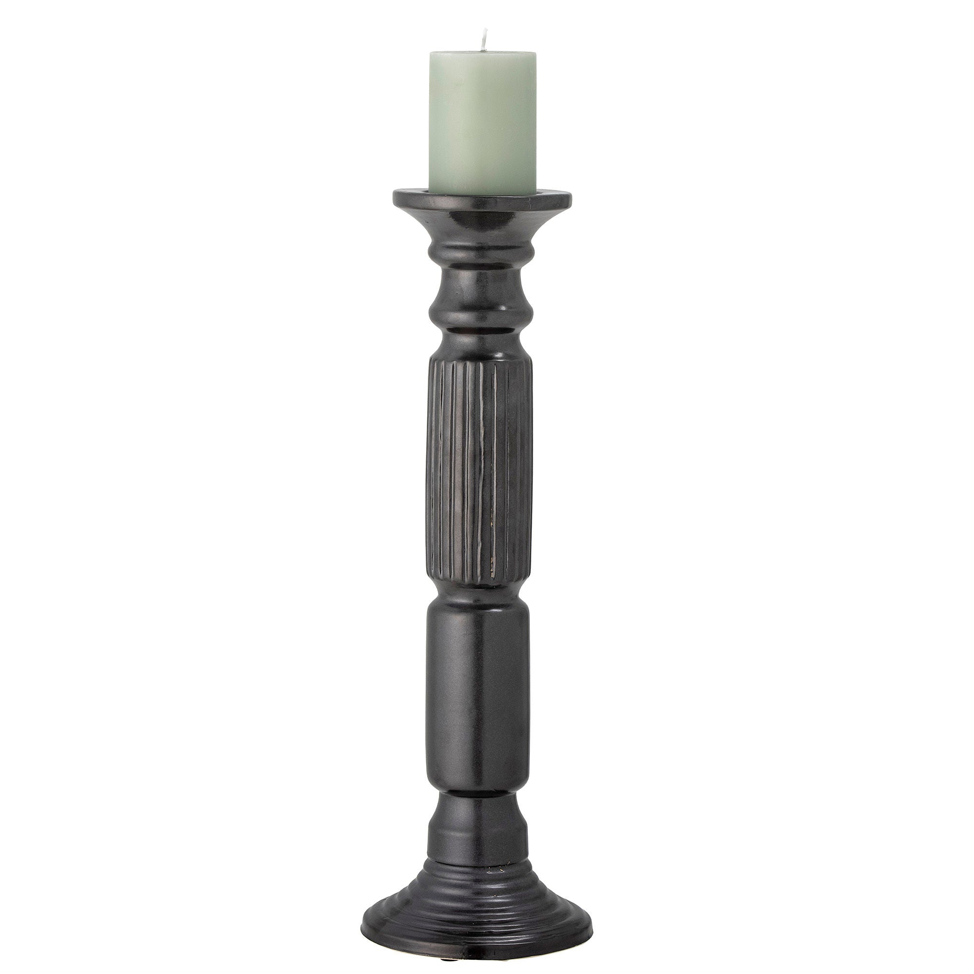 Bloomingville Millas Candlestick, Sorte, Keramik