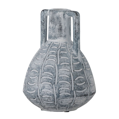 Kreative Kollektion Rane Vase, Gray, Keramik