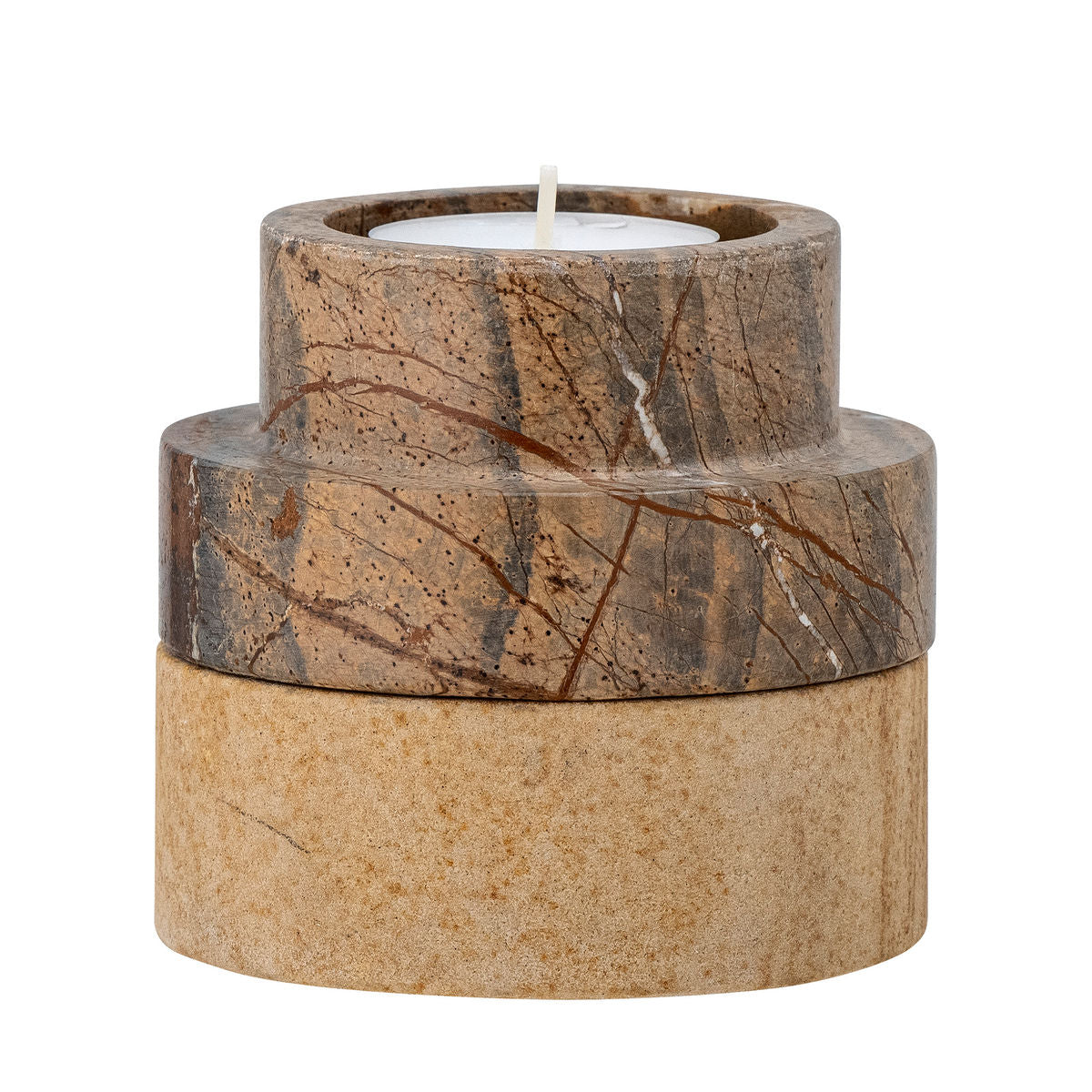 Bloomingville Dalin Votive &amp; Kerzenhalter, Brown, Sandstein